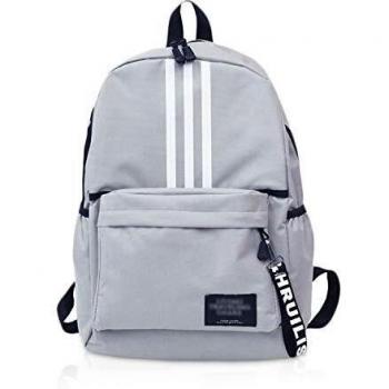FANDARE Unisexo Mochila Bolsa de Escuela Hombres/Mujeres School Bag Adolescente Mochila Niña/Niño Viaje Mochilas Camping Daypack Poliéster Gris