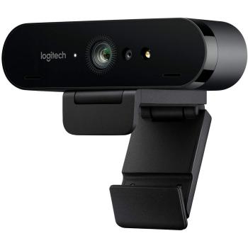 Logitech Brio Stream Webcam - Videollamadas Ultra 4K HD, micro con cancelación de ruido, corrección de luz HD, gran angular, para Microsoft Teams, Zoom, Google Meet en PC/Mac - Negro