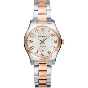 Reloj Viceroy Grand 3 agujas de acero con IP rosado