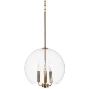 Lámpara de Techo Dorado Cristal Hierro 220-240 V 30 x 30 x 60 cm