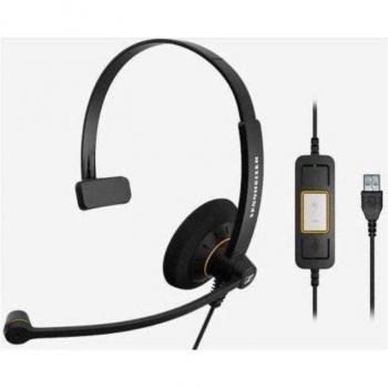 Sennheiser SC 30 USB ML Wired Mono Headset Over-the-head With Microphone Black & Orange
