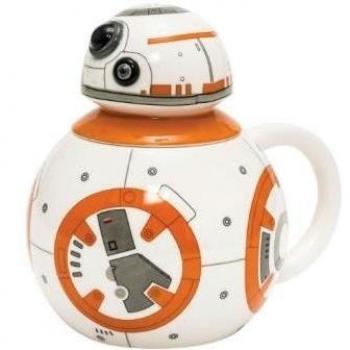 Joy Toy Bb-8 Taza Con Tapa de Caja, Cerámica, Multicolor, 14 X 10 X 13,50 Cm