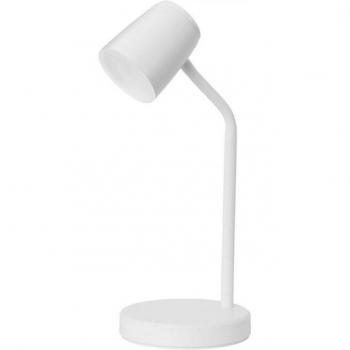 Lámpara de mesa Tender Policarbonato y acero blanco, tintado, 38 cm, LED blanca 4W 3000K 345lm
