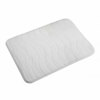 Alfombra de Baño Fernie Blanca 60x40cm Algodón Suave Absorbente Decorativa