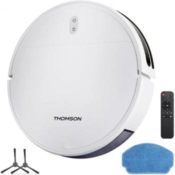 Robot Aspirador y Friegasuelos 2 en 1 Thomson THVC204RW Blanco
