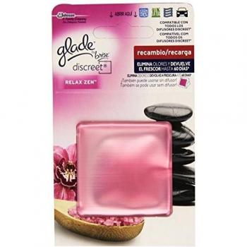 GLADE By Brise - Discreet Relax Zen - Recambio para Difusores Discreet, Rosa, 5 x 8.7 x 15 cm