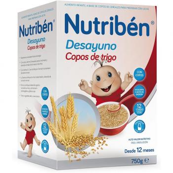 Nutribén Papilla - Desayuno Copos de Trigo, 750 g