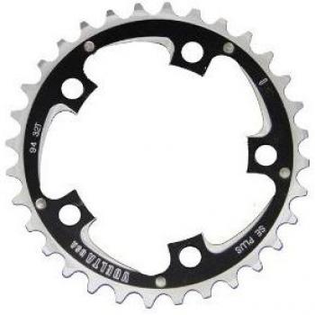 MSC Bikes Vuelta CNC Alu7075 5Brazos 58 mm 22D - Plato de Ciclismo, Color Negro