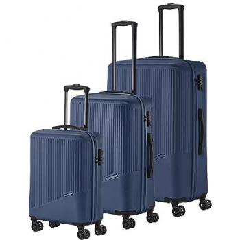 Travelite Bali 4-Wheel Hard Shell Suitcase Set - 3-Piece XL Travel Luggage with TSA Lock