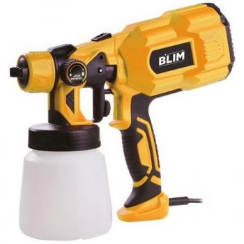 Pistola para Pintar Eléctrica Blim - 550W de Potencia - Depósito de 800ml - Regulación de Caudal - Boquilla de 1.8mm - Color Amarillo