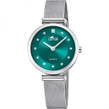 Reloj Lotus Bliss para Mujer 18793/4 con Esfera Verde y Caja de Acero Inoxidable 316L Plateado