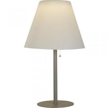 Lámpara de Escritorio LED Contemporánea Blanca de Acero Plateado Venecia 1,6 W