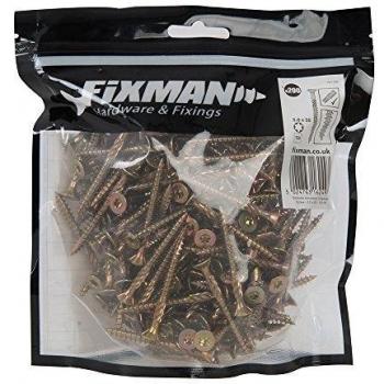 Tornillos dorados para madera autoperforantes 5 x 50 mm, Set de 200 Piezas