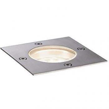 Lámpara de suelo empotrable LED Plug & Shine, IP65, 24V, 3.6W, 300lm, luz cálida (3000K), cuadrada