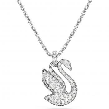 Colgante Iconic Swan con Cisne y Cristales de Pavé