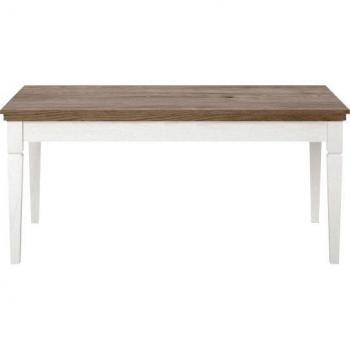 Mesa de centro estratificada beige blanco Austin R108, Muebles ES, Aglomerado laminado Lefkas roble, 110 x 60 x 49.8cm
