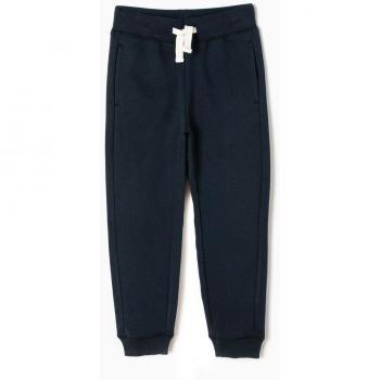 Pantalón deportivo de niño Zippy con cordón de ajuste y bajos de canalé, color azul