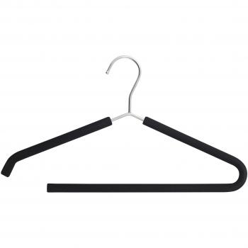 Metaltex 552704 - Percha cromada, recubierta en goma y espuma con barra