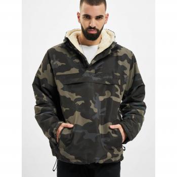 Brandit Men's Dark Camo Sherpa Windbreaker Jacket 5XL