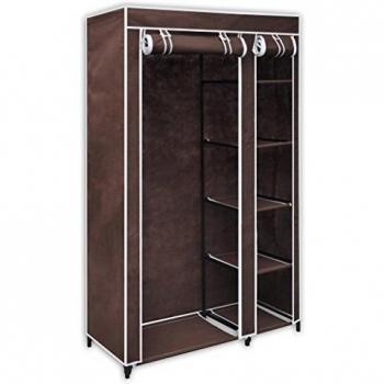 vidaXL Fabric Wardrobe Brown