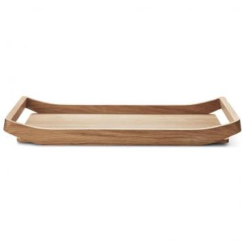 Georg Jensen GJ 107649 barbry Cuenco Madera de Roble, Madera, marrón, 6,6 x 32 x 51,8 cm