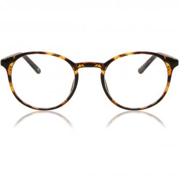 Gafas Recetadas Oval Montura Completa Plástico Tortoiseshell para Hombre - Gafas Anti-Azules - SmartBuy Collection