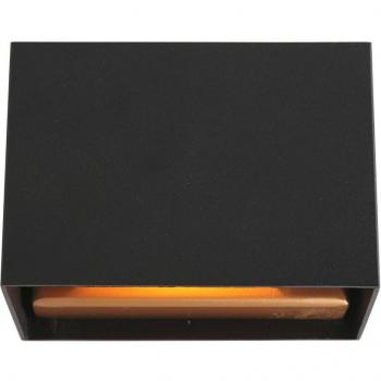 Aplique de pared LED Muro negro 3W 300lm dimmable metálico