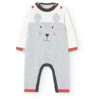 Boboli Pelele Tricotosa de Bebé con Cierre de Botones y Dibujo Frontal - bci AW24149093