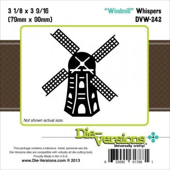 Die-Versions Whispers Die-Windmill, 3.125X3.562