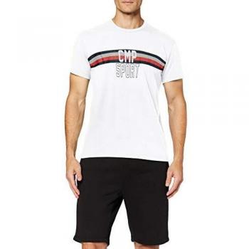 CMP T-Shirt Camiseta, Hombre, Blanco, 50