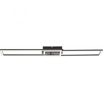 Lámpara de techo LED regulable en 3 pasos, color negro, diseño moderno, 101 cm - Iven
