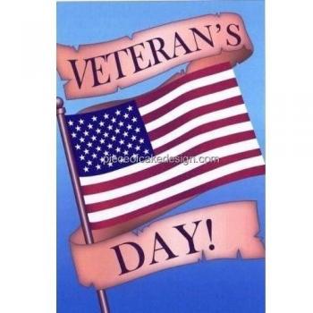 Happy Veterans Day ~ Edible Image Cake Topper by DecoPac