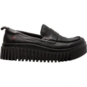 Mocasines de mujer de piel Art 1530 NAPPA BLACK/BRIGHTON