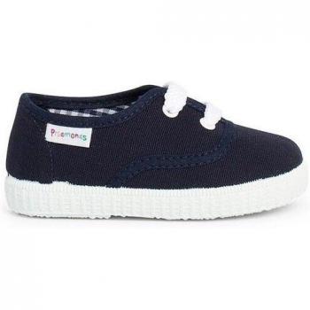 Zapatillas de lona para niños con cordones, hechas en España