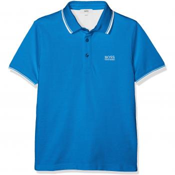 BOSS Polo Manches Courtes, Niños, Turquesa