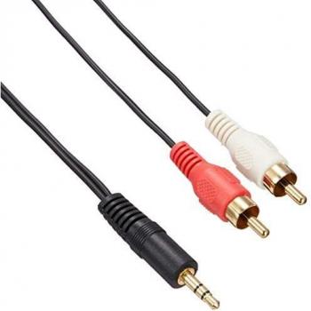 StarTech.com 3 ft Stereo Audio Cable - 3.5mm Male to 2x RCA Male (MU3MMRCA)