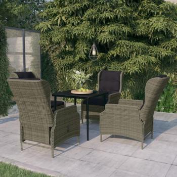 Set de Comedor de Jardín de 5 Piezas Marrón