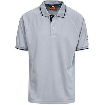 Trespass UTTP2931 Bonington Polo de Deporte con Manga Corta, Platino, XL