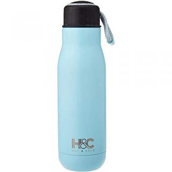 Botella Térmica de Acero Inoxidable 350 ml WeCook - Aislamiento Doble Pared, Bebidas Calientes/Frias, Libre de BPA y Ftalato, Turquesa