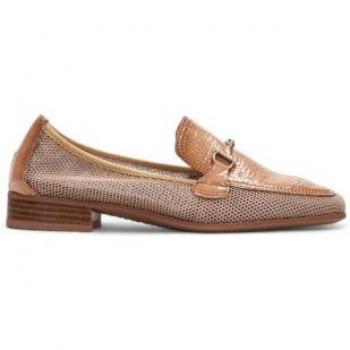 Mocasines Melbourne marrón de mujer Hispanitas con detalle elegante