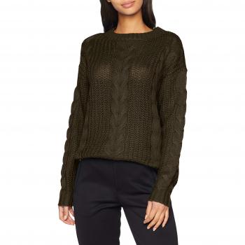 Vero Moda Vmalpine LS O Neck Blouse BF, suéter para Mujer, Gris Peat, 38