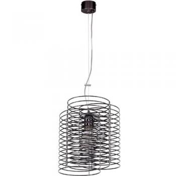 Lámpara de Suspensión Ringo Epikasa, Metal Negro, 26x26x100 cm