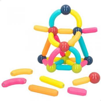COLORBABY - Juego de construcción magnético infantil con 36 piezas, bloques de construcción magnéticos para niños, juguete educativo con figuras geométricas, recomendado para +3 años