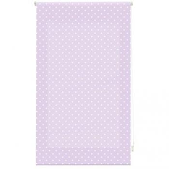 Estor Enrollable Premium Morado con Motas Blancas - 140 x 180 cm - Diseño Elegante y Práctico