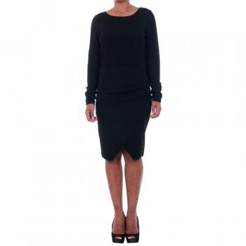 Vestido Vero Moda Mujer L Negro 10188402 VMBRIGHT L/S BODYCON SHORT DRESS BOO BLACK/BLACK LURE