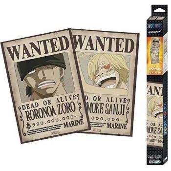 ABYstyle - One Piece - Set 2 Chibi Posters - Wanted Zoro & Sanji