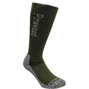 Pinewood Coolmax-Long - Calcetines unisex, color verde / gris, talla 40-42