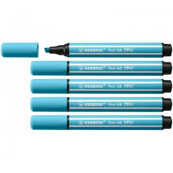 STABILO - Pen 68 MAX rotulador Azul claro 5 pieza(s)
