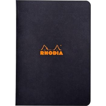 Cuaderno A5 Rhodia Classic con cuadrícula (5x5mm) en color negro