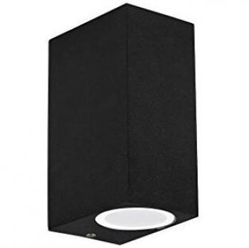 Aplique de pared Up Down Ideal Lux negro para exterior 2 bombillas G9 IP44